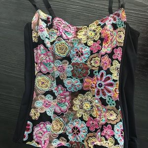 Corset with crystals