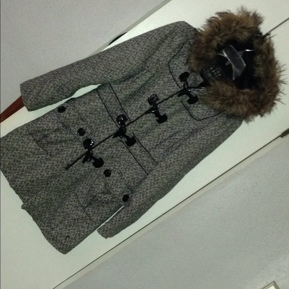 Black and white jacket