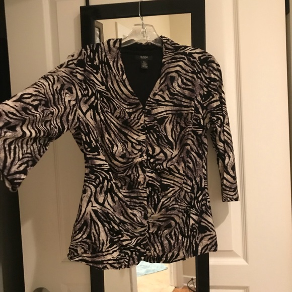 Alfani Tops - Alfani Animal Print Blouse