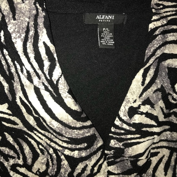 Alfani Animal Print Blouse - Picture 2 of 5