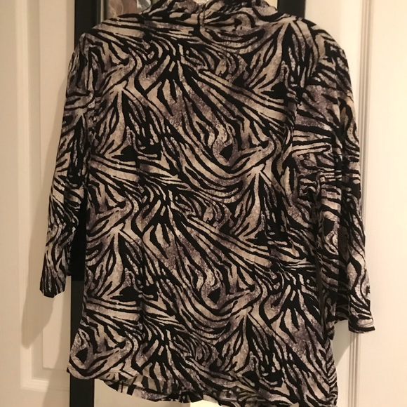 Alfani Animal Print Blouse - Picture 5 of 5