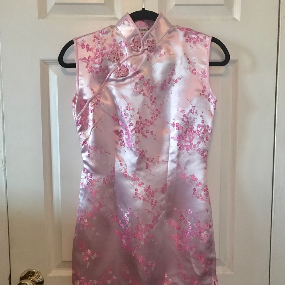 Pink Chi Pao Dress Size M
