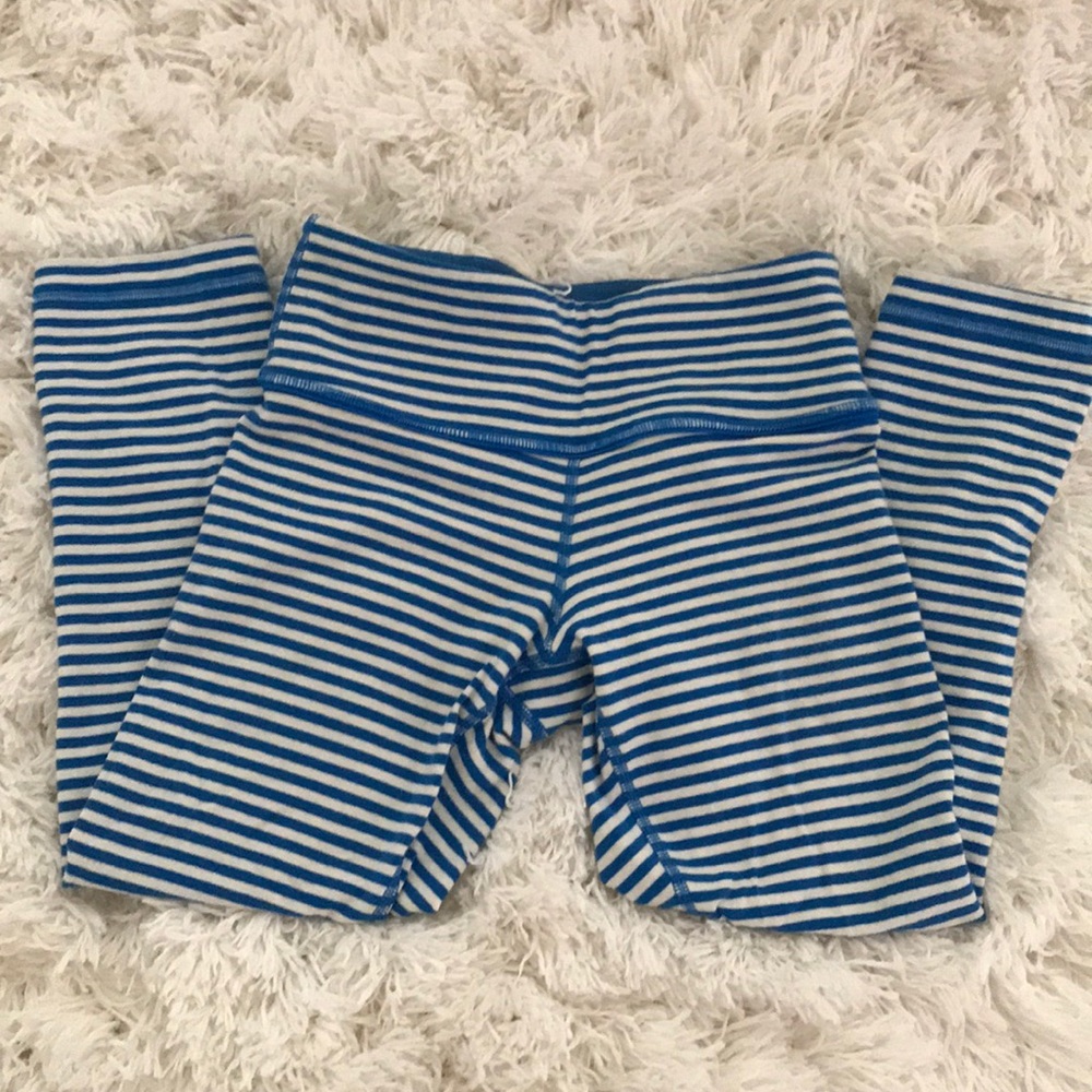 Lululemon wunder Under crop cotton striped