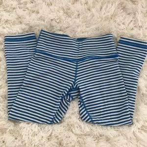 Lululemon wunder Under crop cotton striped