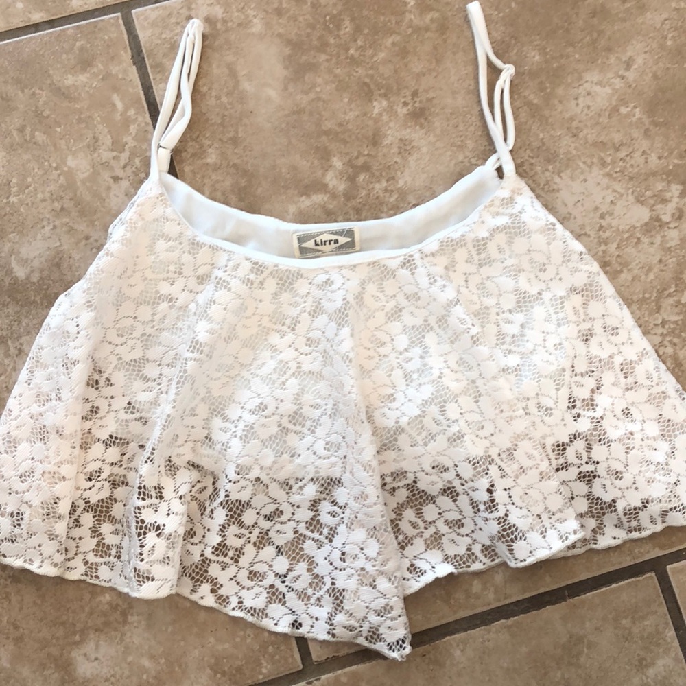Laced crop top