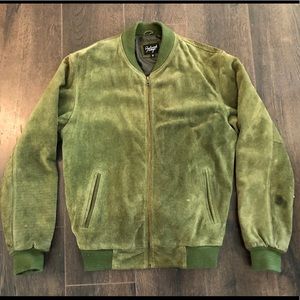 SUEDE OLIVE JACKET