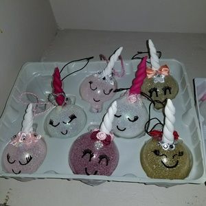 Handmade Unicorn ornaments