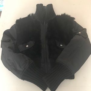 Jennyfer J fur bubble crop coat