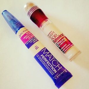 Maybelline darkcircle concealer Rimmel highlighter