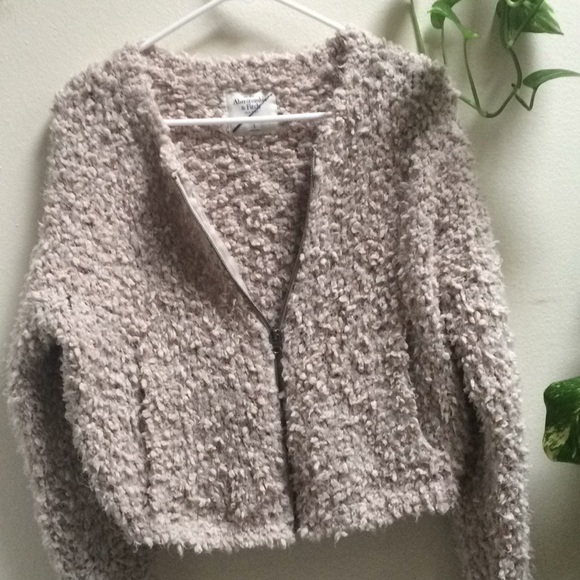 Fluffy zip up sweater Abercrombie and Fitch - Picture 3 of 8