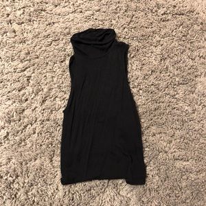 Turtle Neck Black Tank