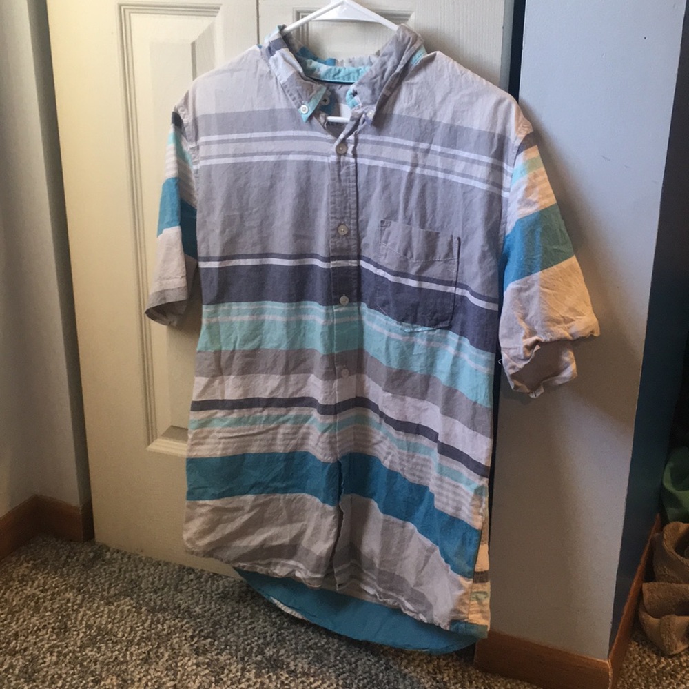 Aéropostale Striped Button Down Shirt