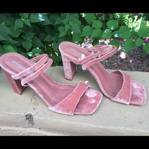 Jeffrey Campbell Pink Suede Sandals