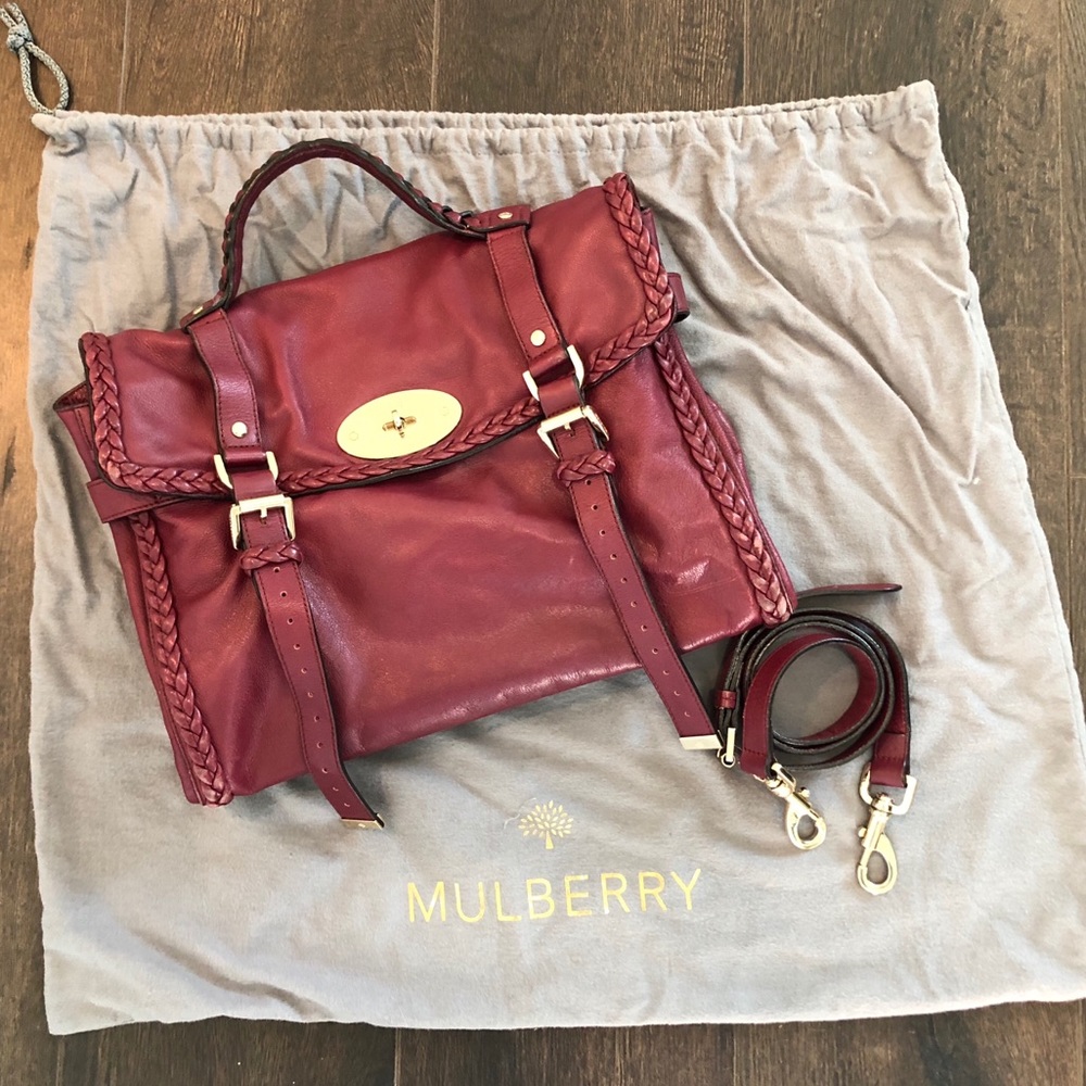 MULBERRY ALEXA HANDBAG IN OX BLOOD