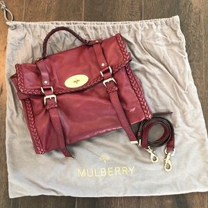 MULBERRY ALEXA HANDBAG IN OX BLOOD