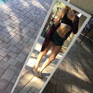 Blue and Red Boyfriend Fit Flannel