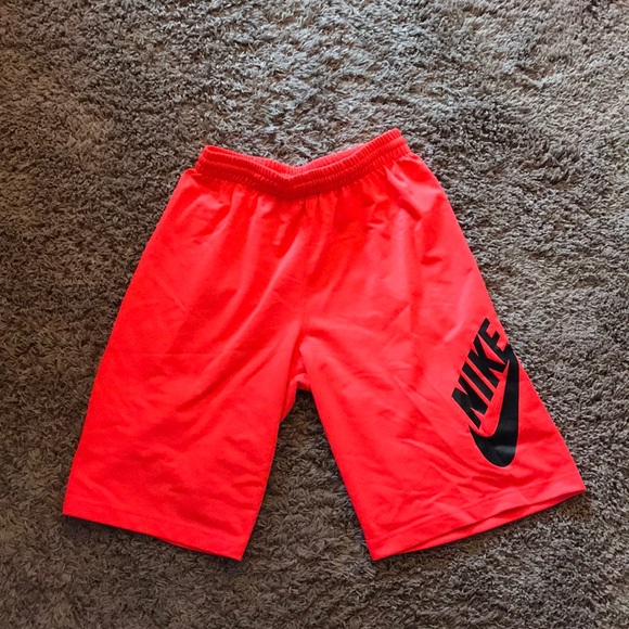 boys orange basketball shorts