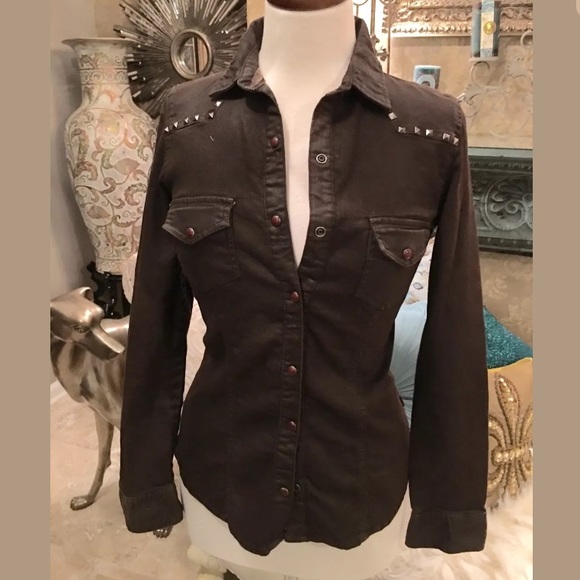 Zara denim long sleeve shirt size S - Picture 1 of 1