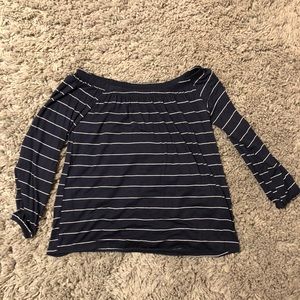 Striped Off the Shoulder Top