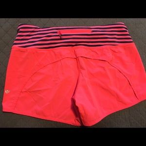 Hot pink LULU shorts