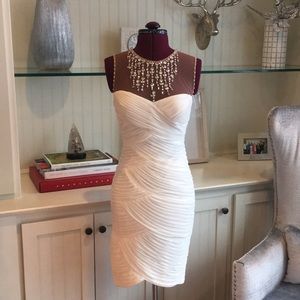 Beautiful White Holiday Cache Dress