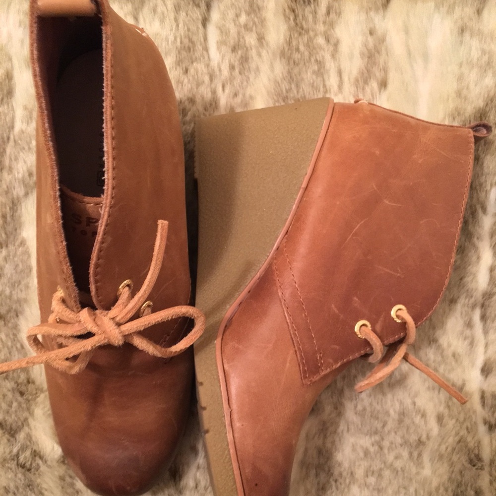 Sperry Top Spider Wedge Booties