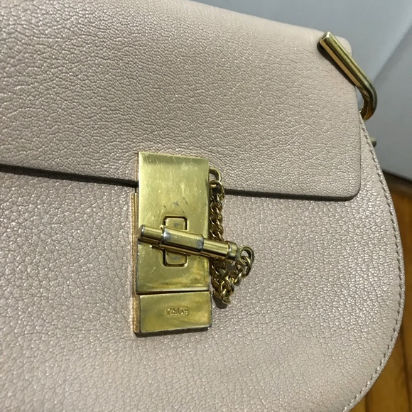 Chloe mini drew cement pink crossbody bag - Picture 5 of 8