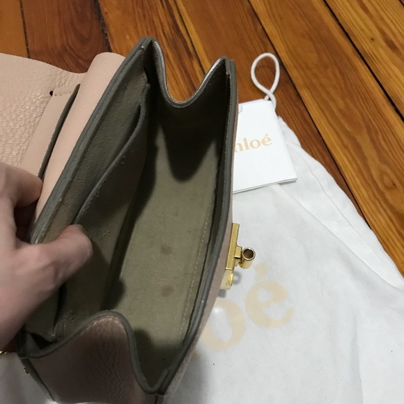 Chloe mini drew cement pink crossbody bag - Picture 6 of 8