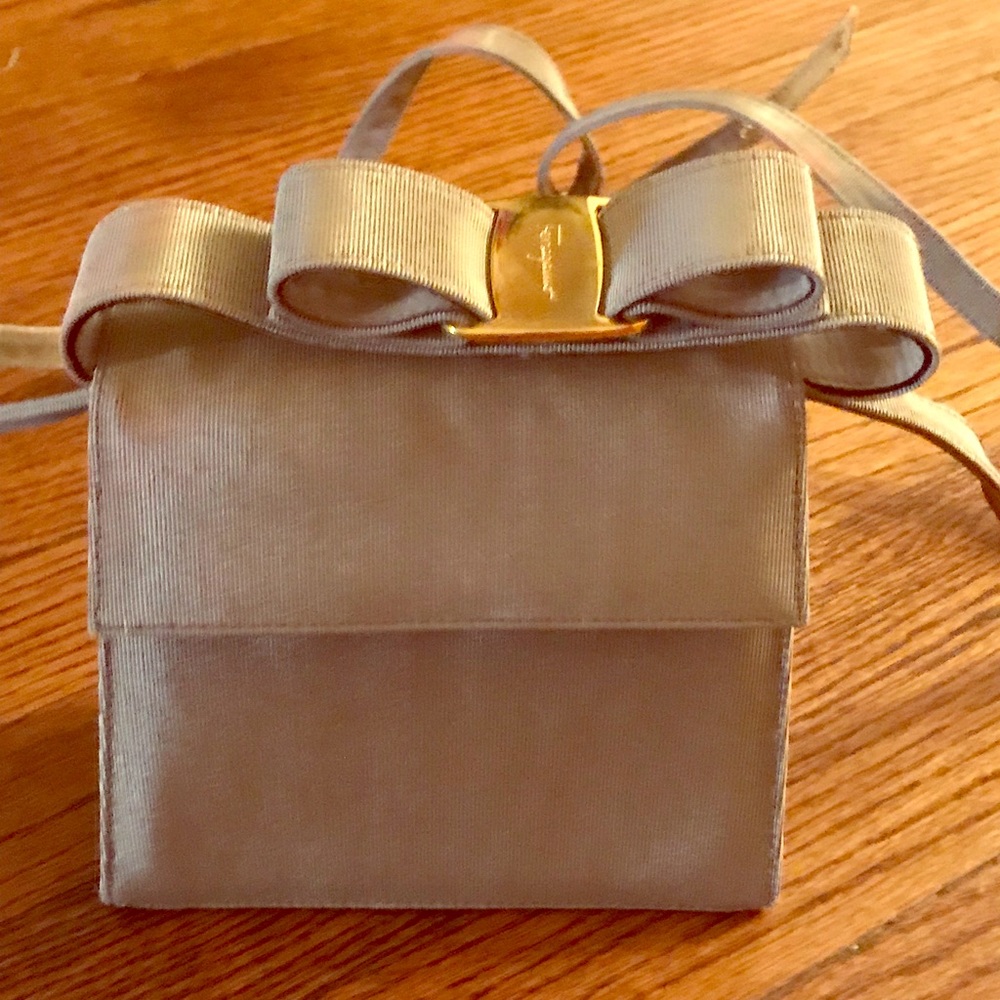 Petite Ferragamo Neutral Clutch