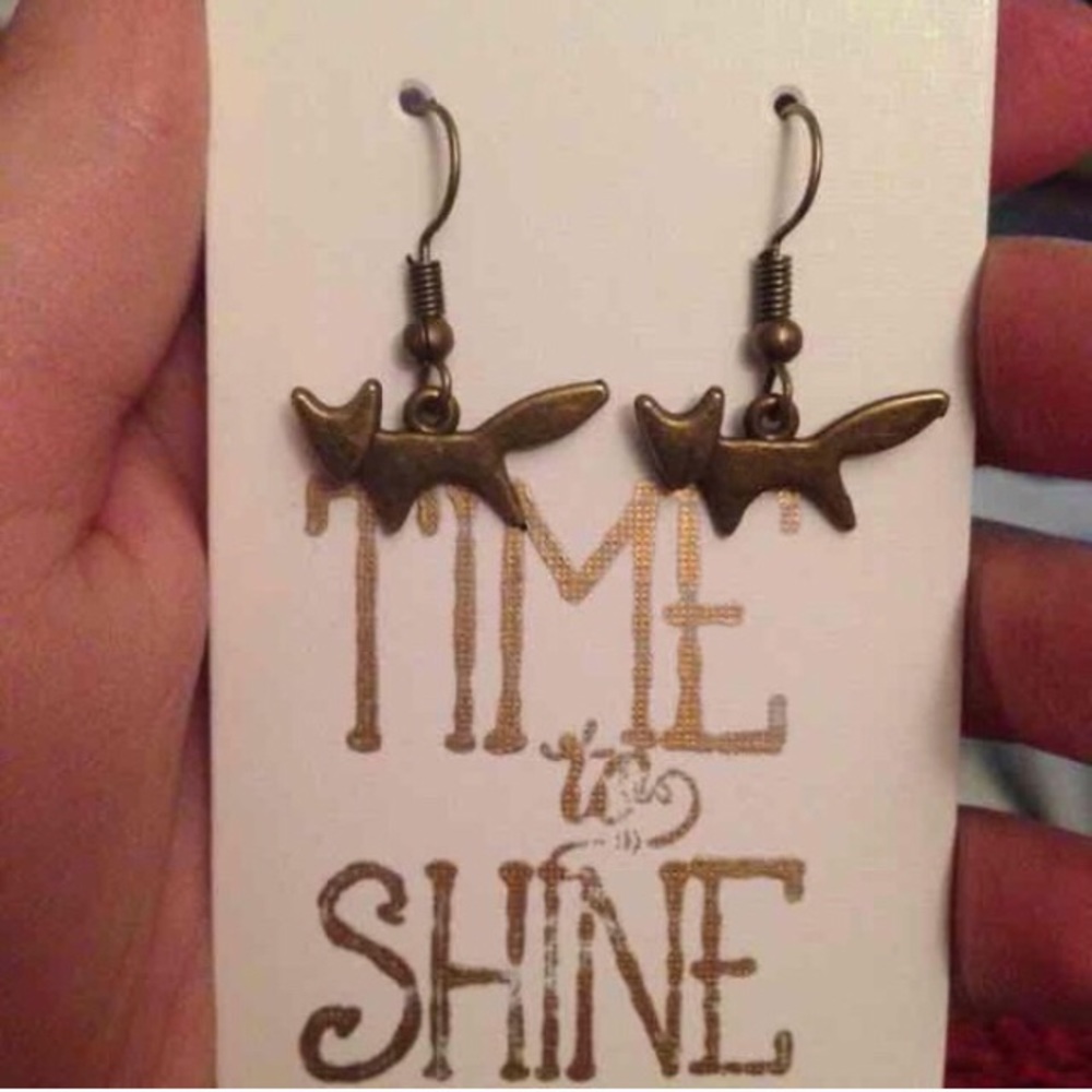 Tiny Fox Earrings