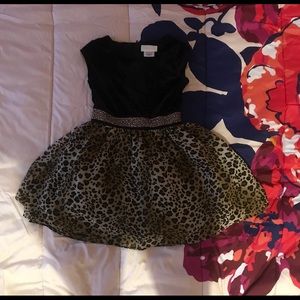 Lavender Girl’s Size 8 Leopard Print Dress