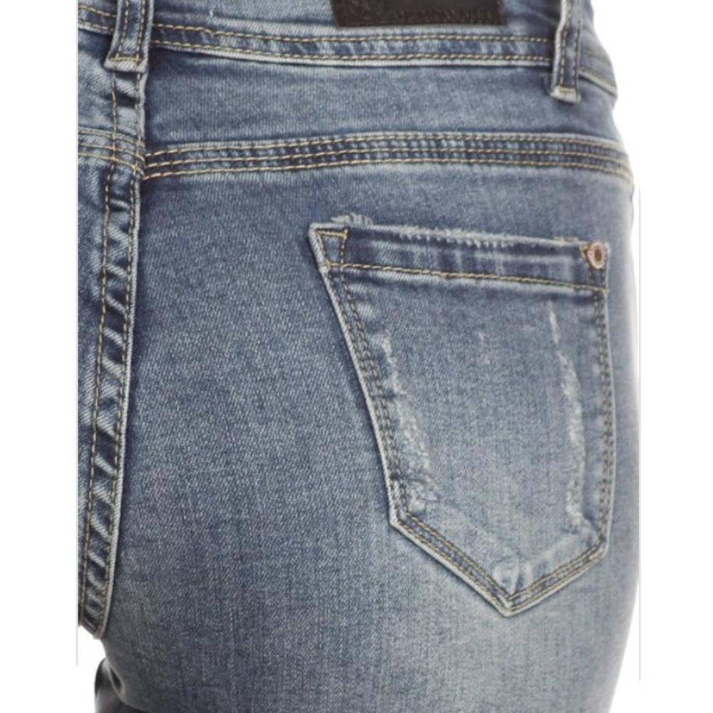 Distressed ankle cuff skinny jean - Picture 6 of 6