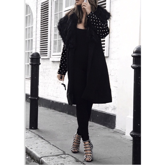 Jackets & Blazers - ❌SOLD❌New!! Studded Faux Fur Coat