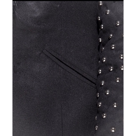 ❌SOLD❌New!! Studded Faux Fur Coat - Picture 6 of 6