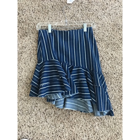 Zara Asymmetrical Denim Skirt Size XS - Picture 1 of 3