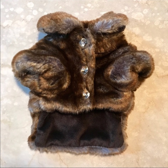 faux fur dog coat