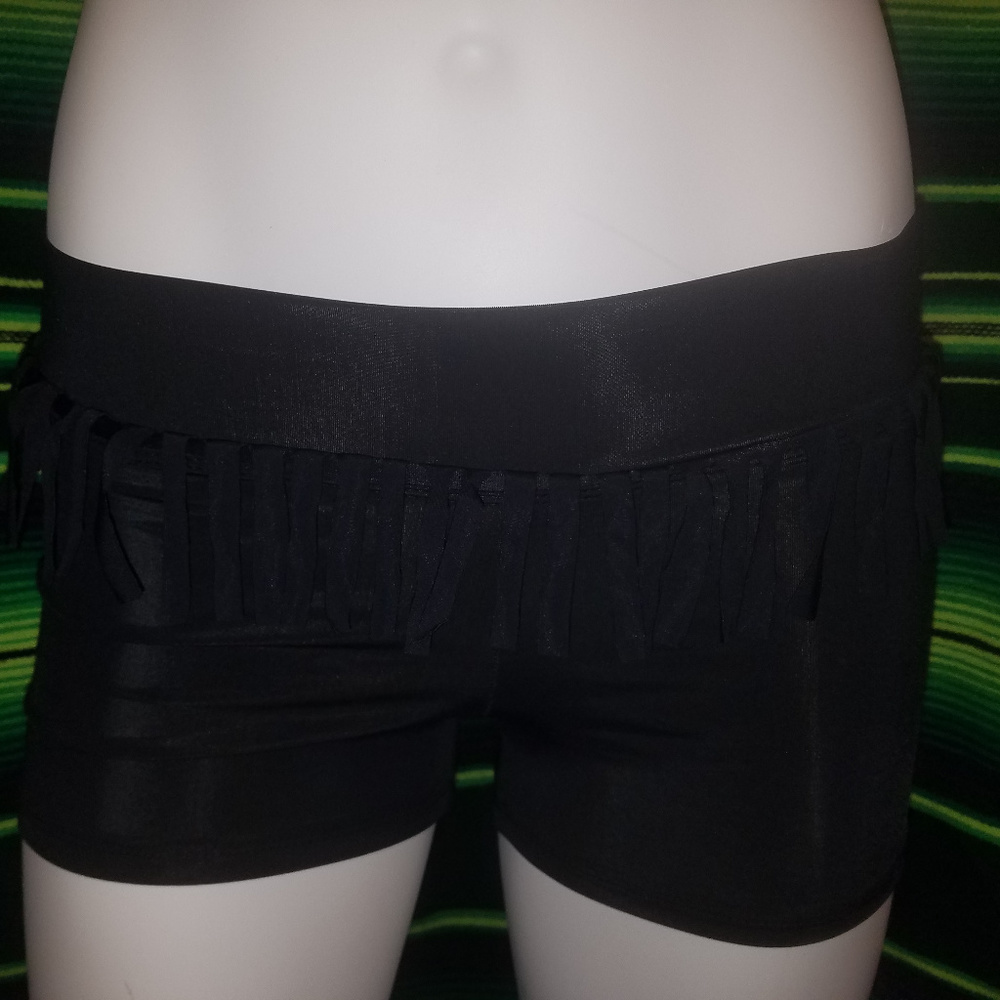 Trendy Trends Black Frigne Hot Pants NWOT