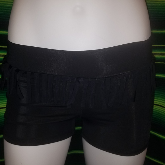 Trendy Trends Black Frigne Hot Pants NWOT - Picture 1 of 5