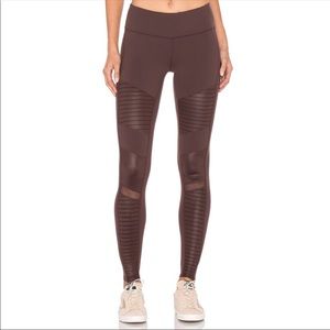 Alo Yoga Mink Moto Leggings Small
