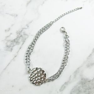 Silver Chic Bracelet with Double Chain