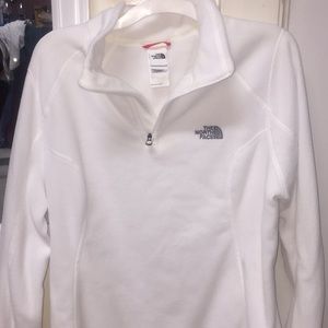 north face white fleece