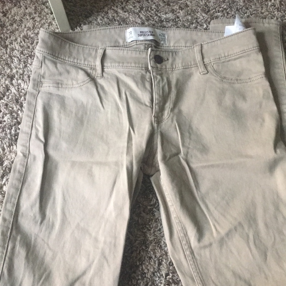 hollister khaki jeans