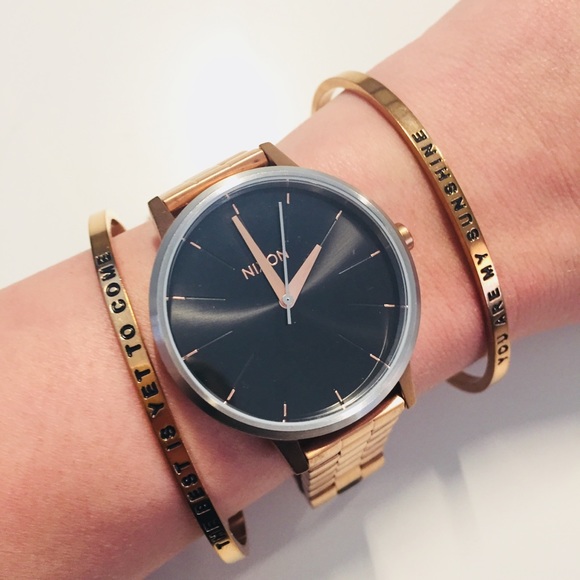Nixon The Kensington - rose gold & black main image 4