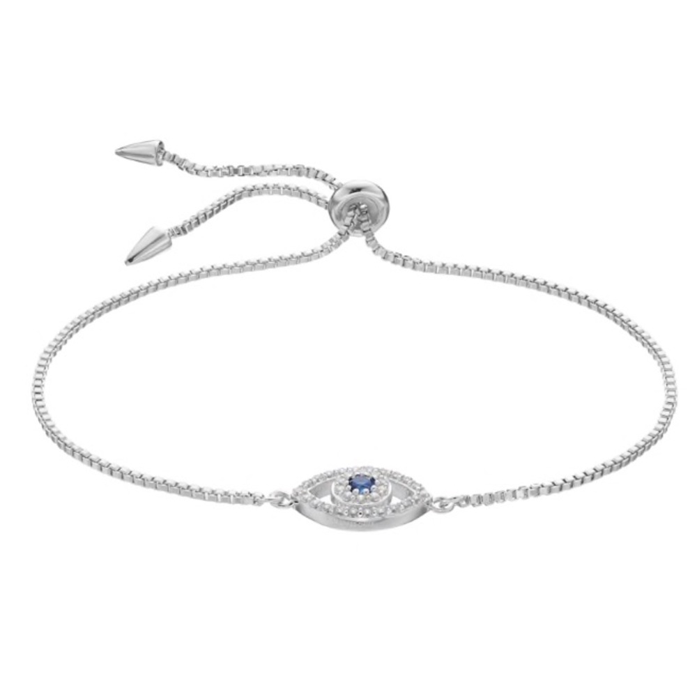 CZ Evil Eye Bolo Bracelet