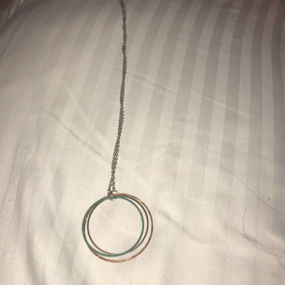 Silver and copper necklace