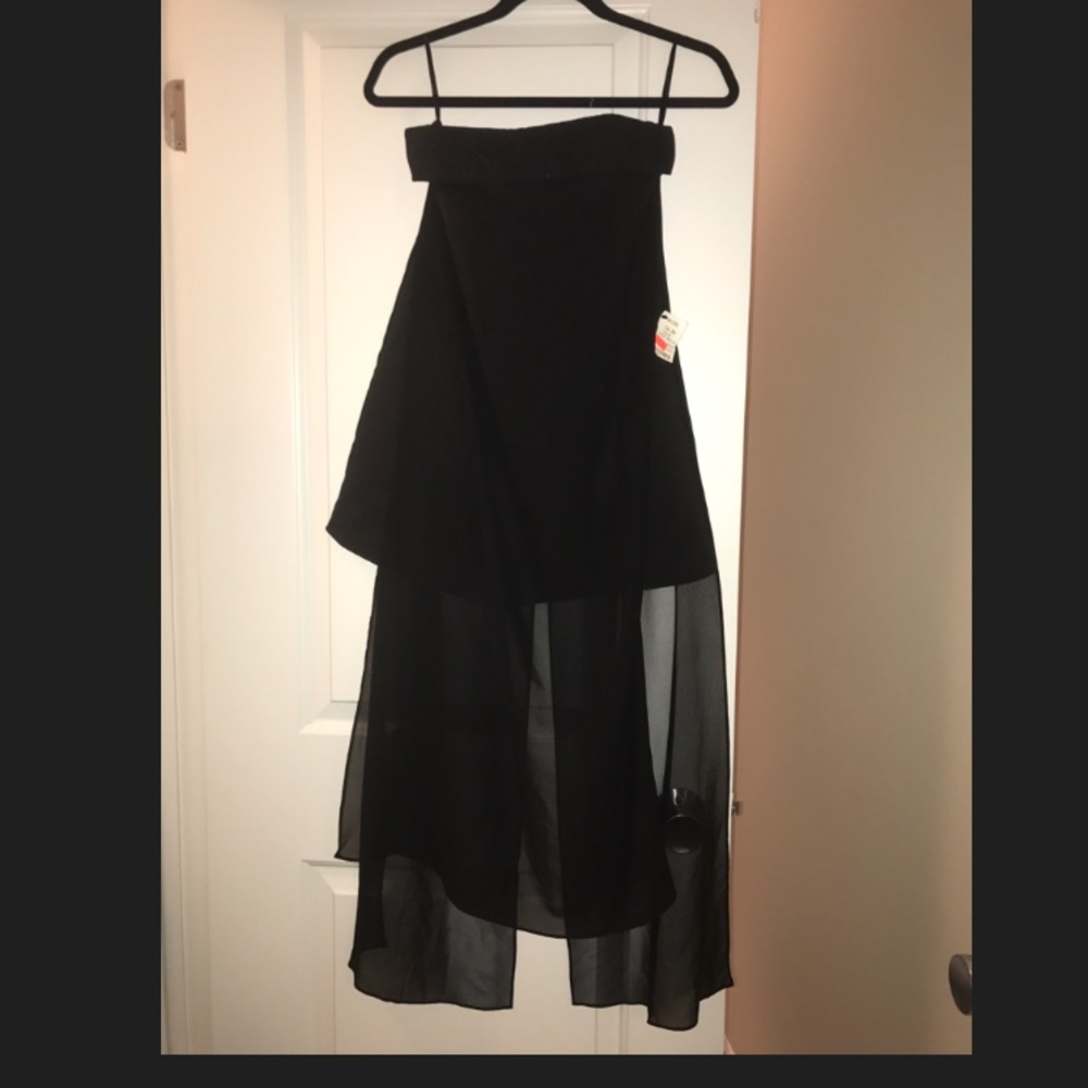 Strapless romper dress