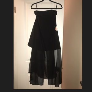 Strapless romper dress