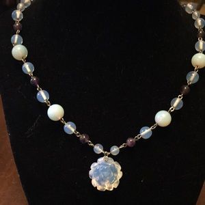 Amethyst and Opalite necklace
