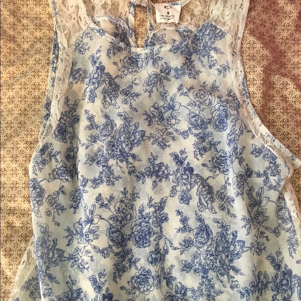 Cute sheer babydoll top from urban outfitters