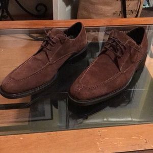 Cole Haan Nike air brown suede shoes